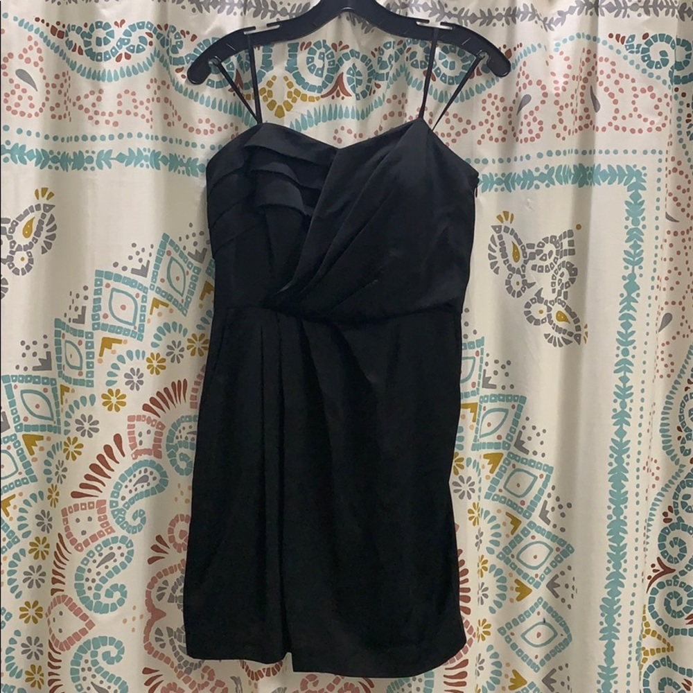 BCBG black strapless dress